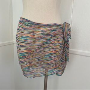 Mesh sarong swim wear cover hip scarf wrap